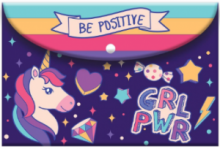 ΦΑΚΕΛΟΣ ΚΟΥΜΠΙ Α4 MUST UNICORN Be Positive   585659