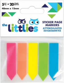 Αυτοκόλλητοι Σελιδοδείκτες The littlies Βέλη 5 Χρωμάτων 50 Φύλλων, 48x12mm 000646539
