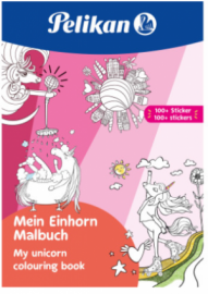 Μπλοκ Ζωγραφικής Pelikan Malbuch "Mein Einhorn", DIN A4, inkl. 100 Sticker 101530