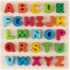  Ξύλινο Παιδικό Εκπαιδευτικό Puzzle  Αγγλικά Γράμματα 26pcs  2407-32 ΔΙΑΦΟΡΑ