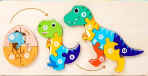  Ξύλινο Παιδικό Εκπαιδευτικό Puzzle ΔΙΑΦΟΡΑ 