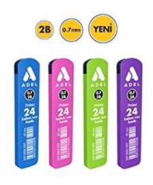 Adel μύτες για μηχανικό μολύβι 0,7mm. 2Β  26402