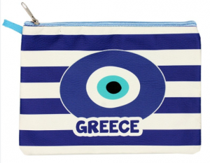 Τσαντάκι Υφασμάτινο Greece & Ματι  19.5x14.5cm Διάφορα