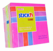 STICK'N ΚΥΒΟΣ ΑΥΤΟΚΟΛΛΗΤΑ 76X76MM 400 ΦΥΛΛΑ ΡΟΖ ΝΕΟΝ-ΠΑΣΤΕΛ