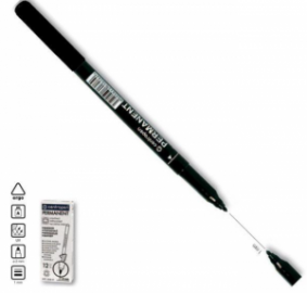 Centropen μαρκαδόρος ανεξίτηλος μαύρο 1mm 29511-09