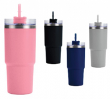  Θερμός Μεταλικος Ανοξείδωτος 1000ml Με στόμιο & καπακι  