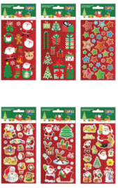 ΑΥΤΟΚΟΛΛΗΤΑ ΧΡΙΣΤΟΥΓΕΝΝΙΑΤΙΚΑ 10X22EK PUFFY GLITTER ΔΙΑΦΟΡΑ 000621136