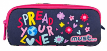 Σχολική Κασετίνα Βαρελάκι Must Energy Spread Your Love 2 Θήκες 000585551