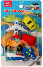 Γόμες 3D Set 6τμχ Super Οχήματα QH-8729