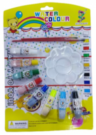 12 Color Watercolor Pigment Suction Card Set Art 1008