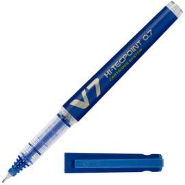 PILOT ΣΤΥΛΟ ΥΓΡΗΣ ΜΕΛΑΝΗΣ ΜΕ ΑΜΠΟΥΛΑ V7 HI-TECPOINT CARTRIDGE 0.7mm ΜΠΛΕ