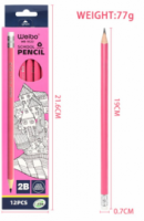 Μολυβι Weibo 2B Pencils with Eraser 9522 12 Pencils