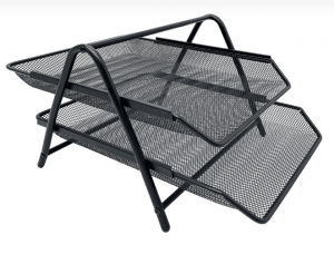 METRON ΔΙΣΚΟΣ ΓΡΑΦΕΙΟΥ ΔΙΠΛΟΣ ΜΕΤΑΛΛΙΚΟΣ 29.5x35.5x20.5cm ΜΑΥΡΟ