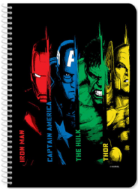 Τετράδιο Σπιράλ Avengers A4, 2 Θέματα, 60 Φύλλα, 2 Σχέδια 000506003