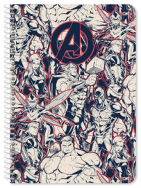 Τετράδιο Σπιράλ Avengers A4, 2 Θέματα, 60 Φύλλα, 2 Σχέδια 000506003