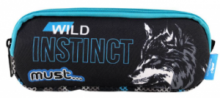 Σχολική Κασετίνα Βαρελάκι Animal Planet Africa Wild Instinct Λύκος Must 2 Θήκες 000570869