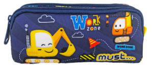 Σχολική Κασετίνα Βαρελάκι Must Work Zone 2 Θήκες 000585483