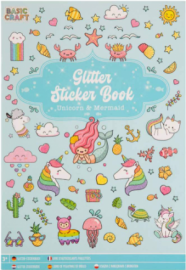 Moxy 8 Φύλλα A5 με Glitter Stickers Μονόκεροι & Γοργόνες