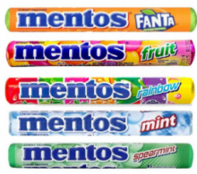 Mentos Καραμέλες 38gr 20τεμ Διάφορες Γεύσης 