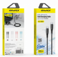 Καλώδιο USB fast  cable Awei CL-182C USB-C to USB-C 1.0m