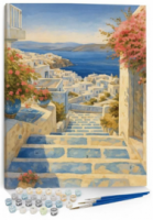 Ζωγραφική με αριθμούς σε καμβά νησί 40x50εκ.36294-06