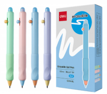 DELI ΣΤΥΛΟ ΚΟΥΜΠΙ GEL ΠΟΥ ΣΒΗΝΕΙ ΜΠΛΕ MΕΛΑΝΙ 0.5mm