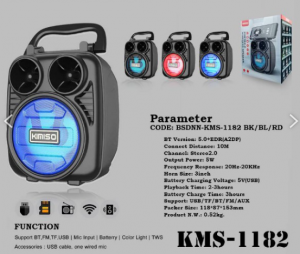 Kimiso KMS-1182 Ηχείο Bluetooth 5W με Ραδιόφωνο