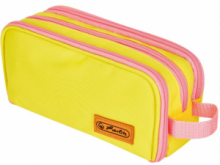 Σχολική κασετίνα Herlitz - Neon με 3 φερμουάρ 23,5 x 7 x 11 cm Διάφορα χρωματα
