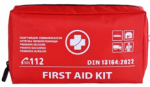 First Aid Kit Φαρμακείο Αυτοκινήτου Νέου Νόμου με Πιστοποίηση DIN 13164 Κόκκινο 1Tμ