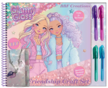 Σετ Ζωγραφικής Μόδας Glammy Gloss με Κολιέ και Αυτοκόλλητα 30 Σελίδων 27x26Εκ 000630025