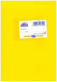 Τετράδιο Skag Διεθνές Super Πλαστικό Κίτρινο 80g  Α5 50φ ριγέ 227490