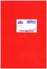 Τετράδιο καρφίτσα ριγέ 50 φύλλων 17x 25 Super Διεθνές 80g Κόκκινο