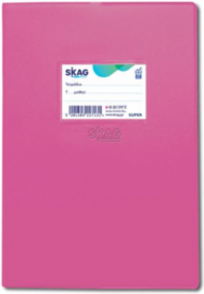 Τετράδιο Εξήγηση Skag Super PP 80g 17x25cm 50 Φύλλων Φούξια 227131