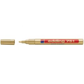 ΜΑΡΚΑΔΌΡΟΣ ΛΑΔΙΟΎ EDDING 751 ΜΕ ΜΎΤΗ 1-2MM ΧΡΥΣΌ