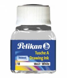 Σινική Μελάνη Pelikan 10gr. Νο18 Λευκο