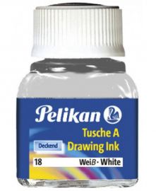 Σινική Μελάνη Pelikan 10gr. Νο18 Λευκο