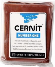 Πολυμερικός πηλός Cernit Number One 62γρ ΚΑΦΕ