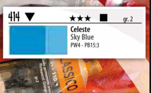 Χρώμα Ζωγραφικής Λαδιού MAIMERI Classico 20ml Νο414 Celeste