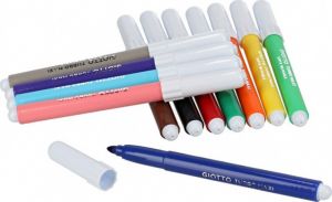 Μαρκαδόροι Ζωγραφικής Giotto Turbo Maxi 12τμχ Χονδροί 076200 - 454000