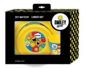 ΣΕΤ ΦΑΓΗΤΟΥ SMILEYS ΠΙΑΤΟ ΜΠΩΛ ΠΟΤΗΡΙ 3ΤΕΜΑΧΙΩΝ 504547