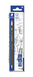 Μολύβι Staedtler Noris με γόμα HB2 120-2 ΗΒ Kουτι 12Τεμ