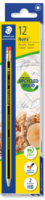 Μολύβι Staedtler Noris με γόμα HB2 120-2 ΗΒ Kουτι 12Τεμ