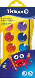 Pelikan Νερομπογιές Set Junior 12 χρώματα + 1 πινέλο Κωδικός 700337