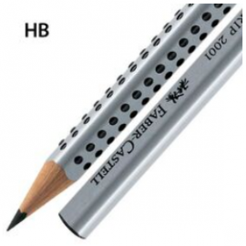 Μολύβι Faber Castell Grip 2001 2.1/2=HB Γκρι 117000