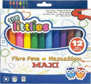 Μαρκαδόροι Ζωγραφικής Χοντροί 12 Τεμάχια The Littlies (000646034)