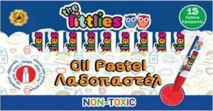 The Littlies Λαδοπαστέλ Oil Pastel Non-Toxic 12 Χρωμάτων 0646648 