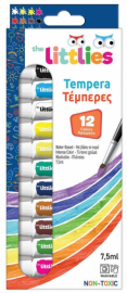 The Littlies Τέμπερες 7.5ml 12τμχ Πολύχρωμο  646030