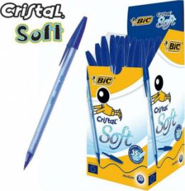 Bic Στυλό Ballpoint 1.2mm με Μπλε Mελάνι Cristal Soft