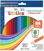 The Littlies Ξυλομπογιές Wood Free 24Τμχ 646757