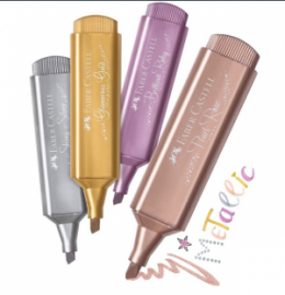 ΜΑΡΚΑΔΟΡΟΣ Faber-Castell Textliner 46 Υπογράμμισης 5mm Metallic Brilliard Ruby